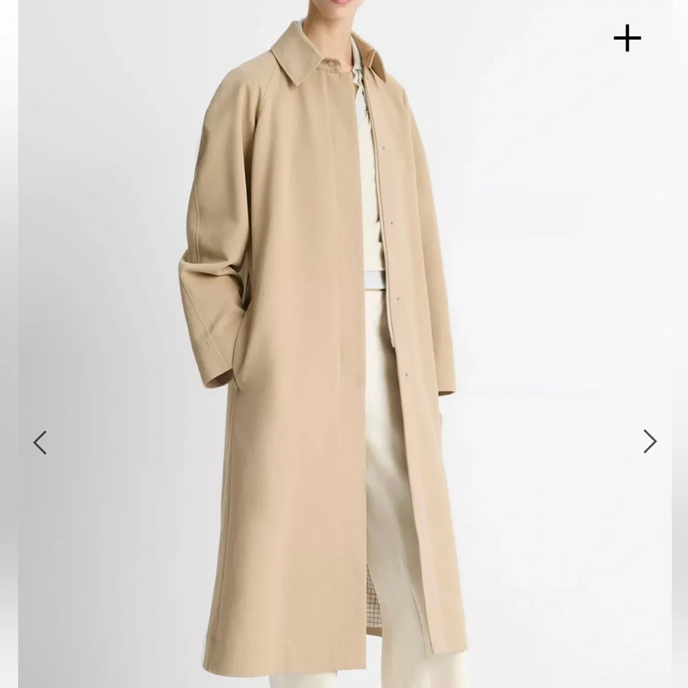 Vince Cotton Utility Trench Coat - Picture 2 of 10